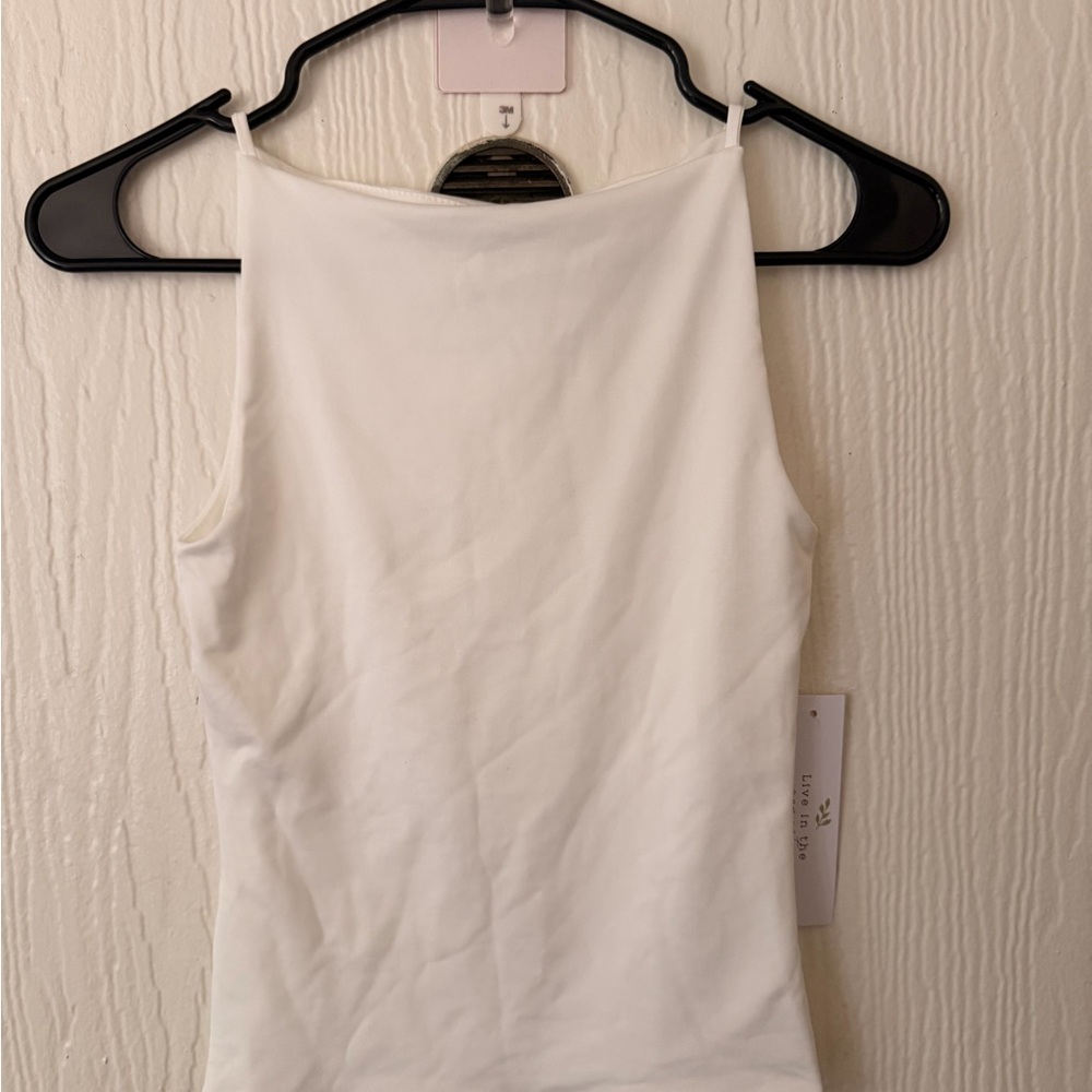 Elegant White Sleeveless Top